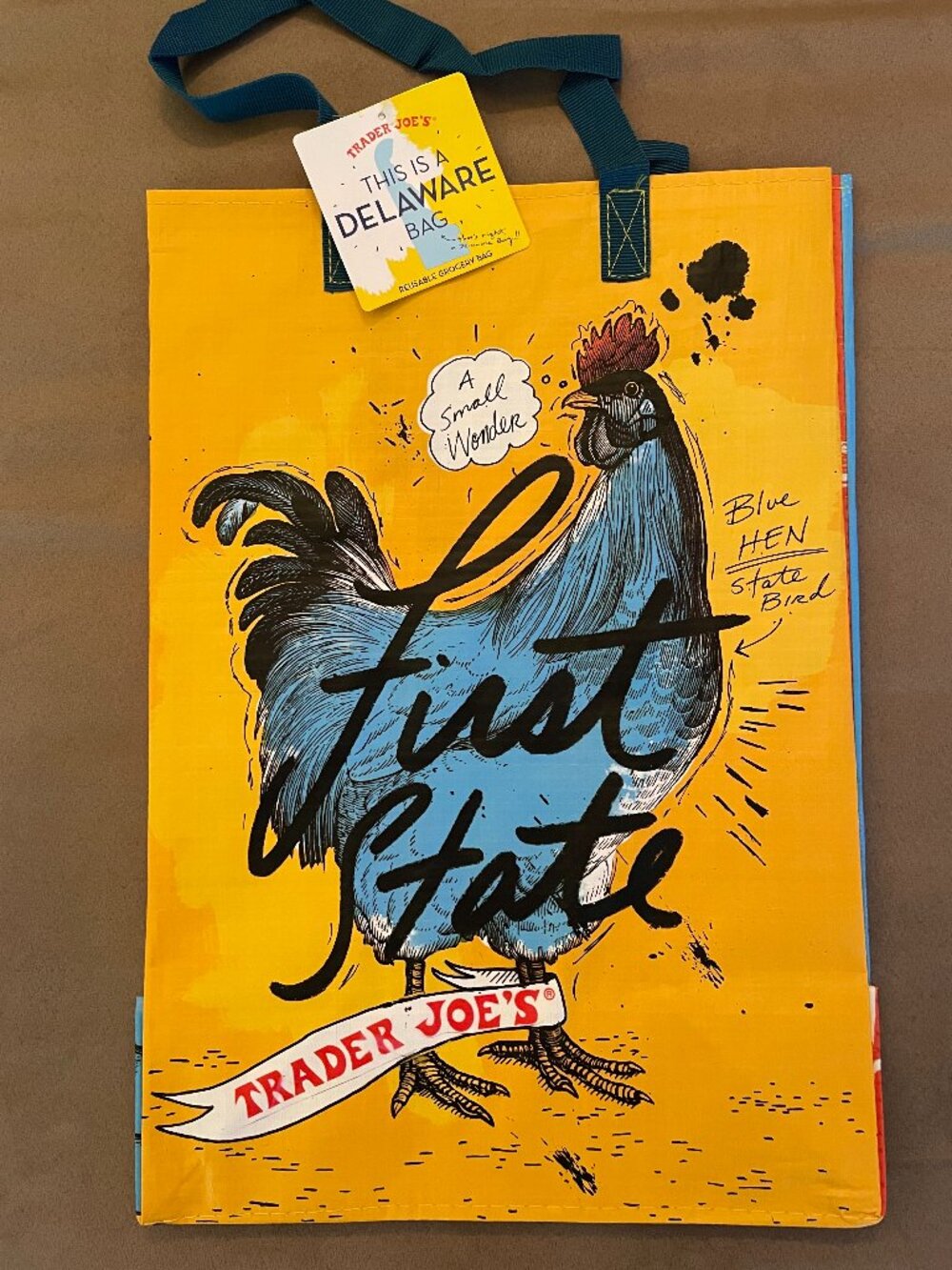 Trader Joe's TJs LIMITED EDITION Tote - DELAWARE State Bag